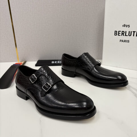 BERLUTI 新款男士手工擦色正装皮鞋