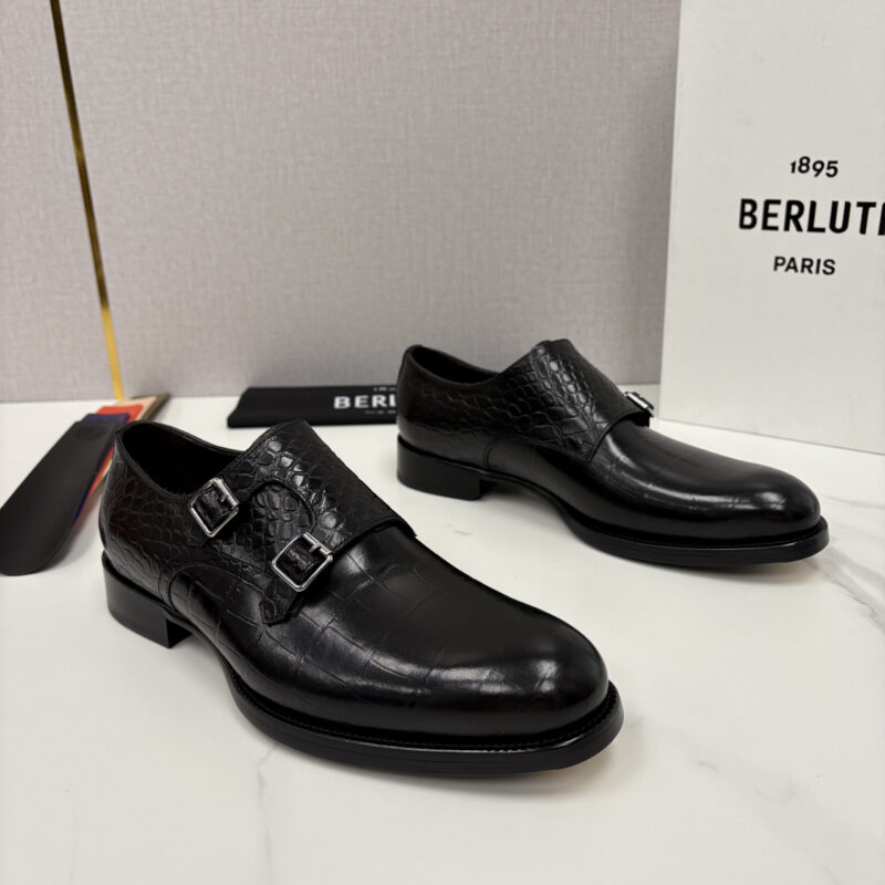 BERLUTI 新款男士手工擦色正装皮鞋