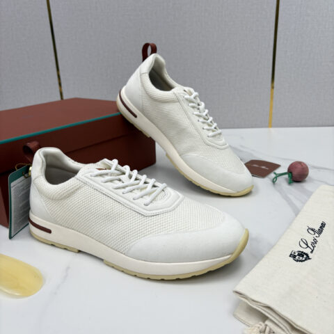 Loro Piana Week End Walk 男士科技网布拼接反毛皮休闲运动鞋