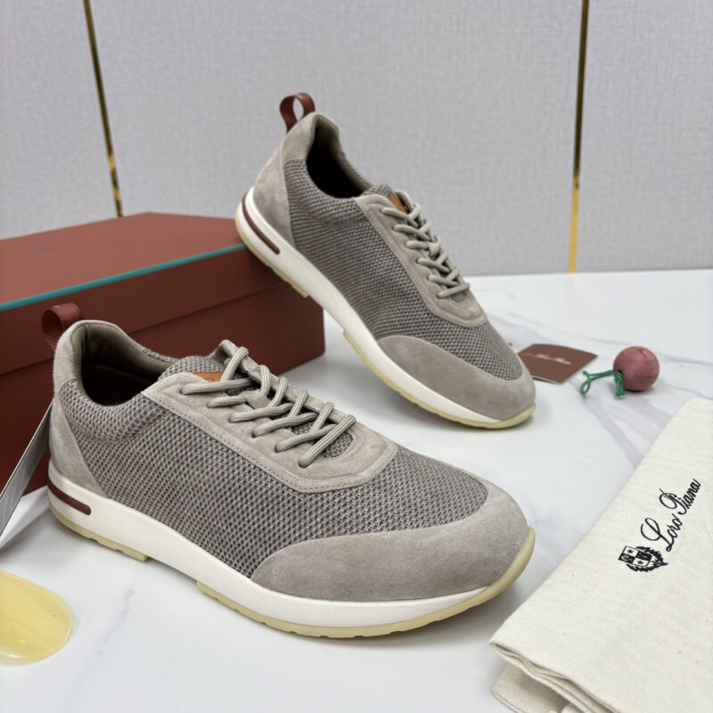 Loro Piana Week End Walk 男士科技网布拼接反毛皮休闲运动鞋