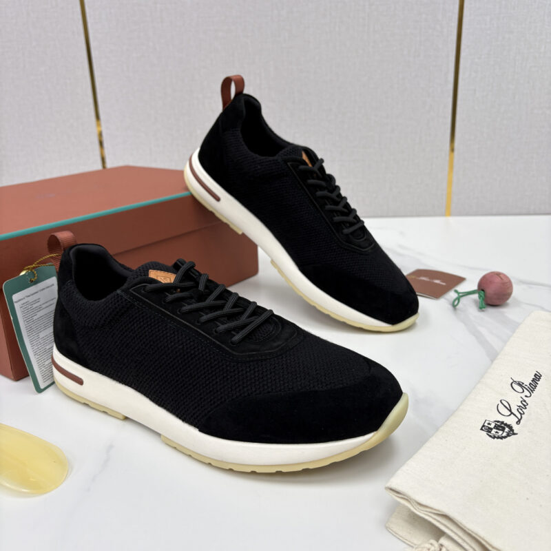 Loro Piana Week End Walk 男士科技网布拼接反毛皮休闲运动鞋