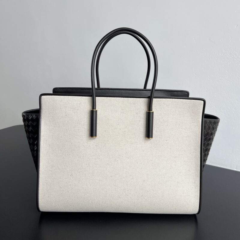 BV Barbara手拎袋 868327 麻布/黑棕