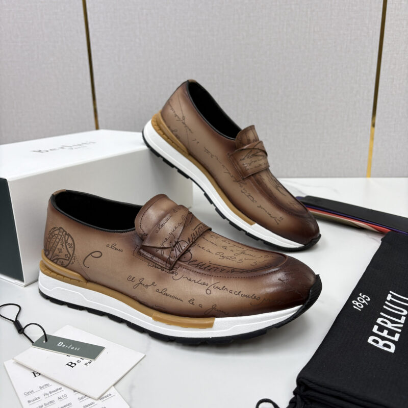 BERLUTI  Fast Track皮革ANDY 乐福运动鞋