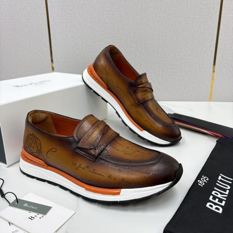 BERLUTI  Fast Track皮革ANDY 乐福运动鞋