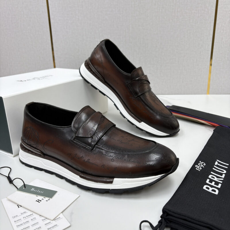 BERLUTI  Fast Track皮革ANDY 乐福运动鞋