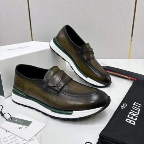 BERLUTI  Fast Track皮革ANDY 乐福运动鞋