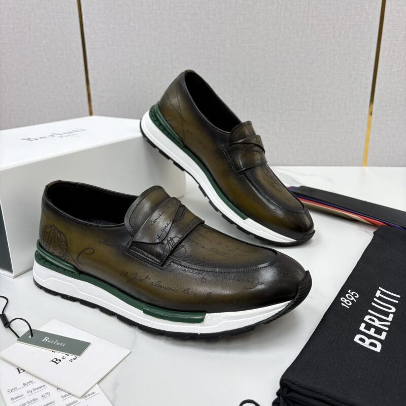 BERLUTI Fast Track皮革ANDY 乐福运动鞋