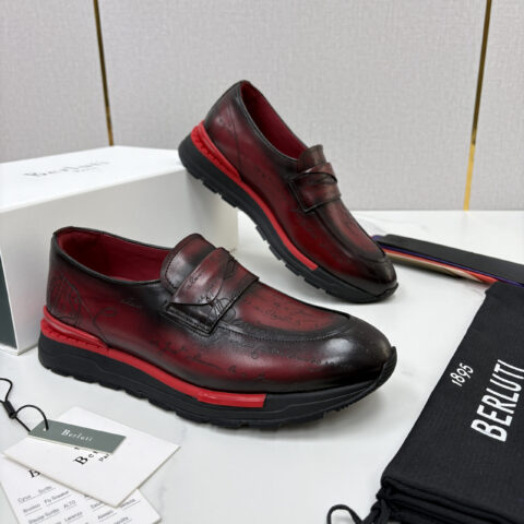 BERLUTI  Fast Track皮革ANDY 乐福运动鞋