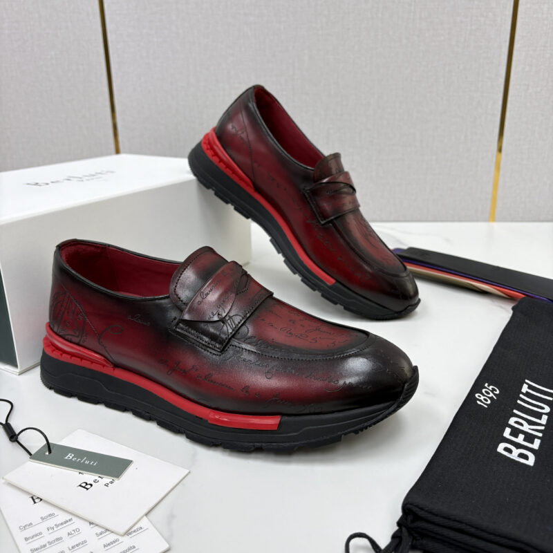 BERLUTI  Fast Track皮革ANDY 乐福运动鞋