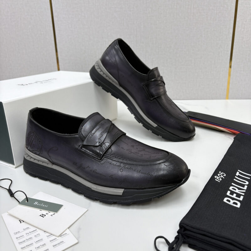 BERLUTI  Fast Track皮革ANDY 乐福运动鞋