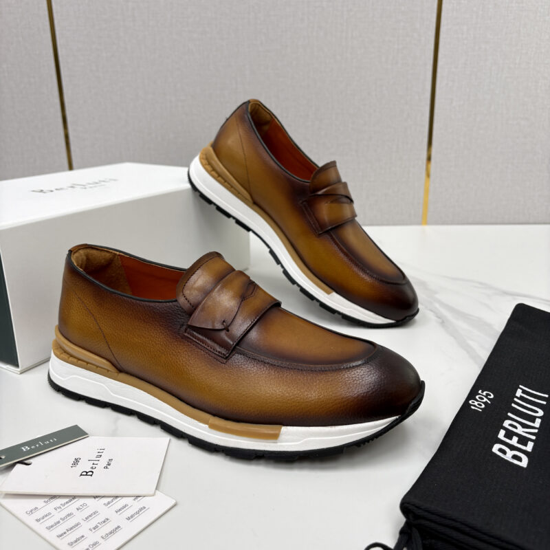 BERLUTI  Fast Track皮革ANDY 乐福运动鞋