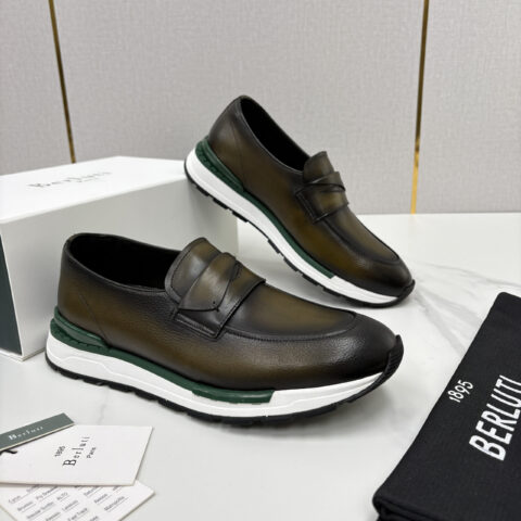 BERLUTI  Fast Track皮革ANDY 乐福运动鞋