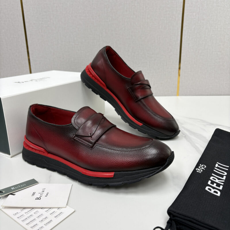 BERLUTI Fast Track皮革ANDY 乐福运动鞋