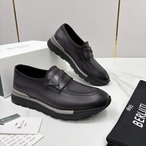 BERLUTI Fast Track皮革ANDY 乐福运动鞋