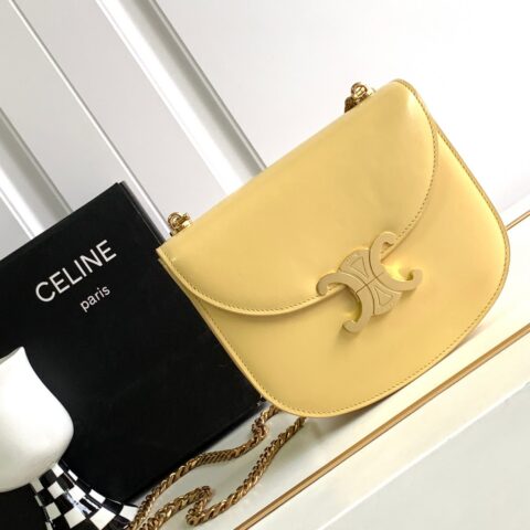 CELINE  TEEN BESACE TRIOMPHE亮泽牛皮革手袋编号：110413