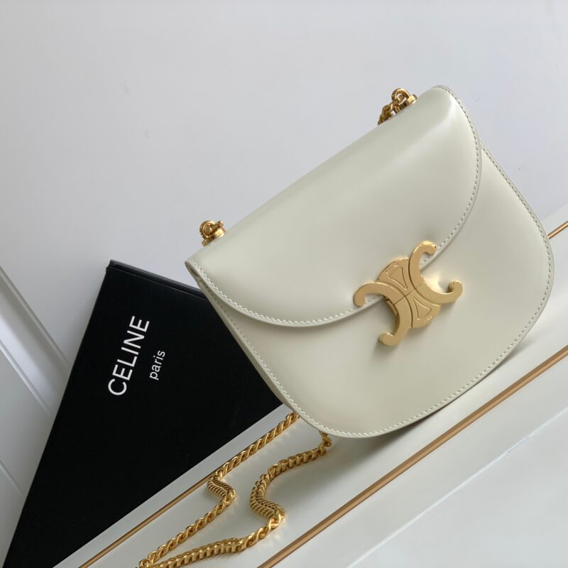 CELINE  TEEN BESACE TRIOMPHE亮泽牛皮革手袋编号：110413A