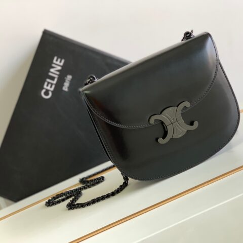 CELINE  TEEN BESACE TRIOMPHE亮泽牛皮革手袋编号：110413A