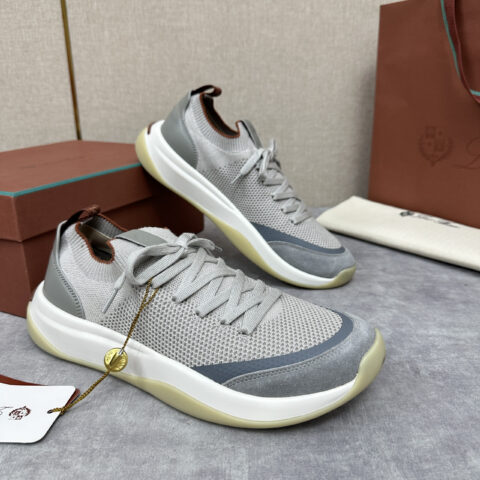 Loro Piana Week End Walk 男士飞织拼接休闲运动鞋