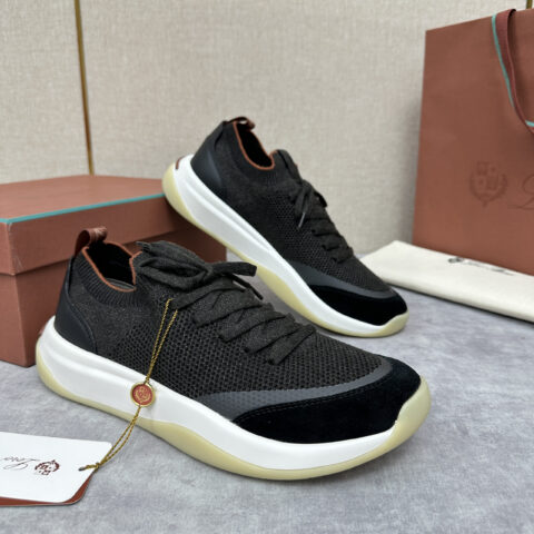 Loro Piana Week End Walk 男士飞织拼接休闲运动鞋