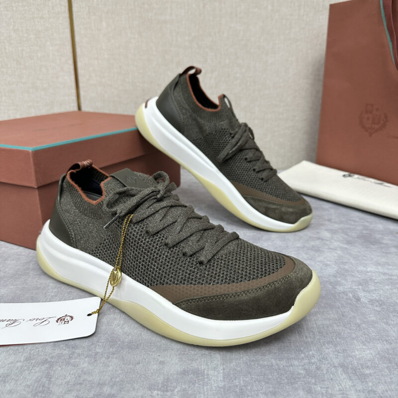Loro Piana Week End Walk 男士飞织拼接休闲运动鞋