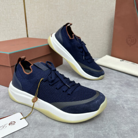 Loro Piana Week End Walk 男士飞织拼接休闲运动鞋