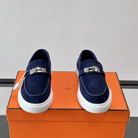 HERMES 反绒皮乐福鞋