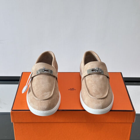 HERMES 反绒皮乐福鞋