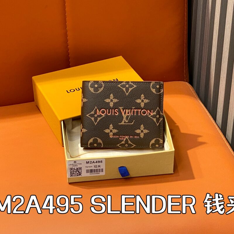 【原单精品】M2A495老花 全皮短款西装夹钱包 新款 SLENDER 钱夹