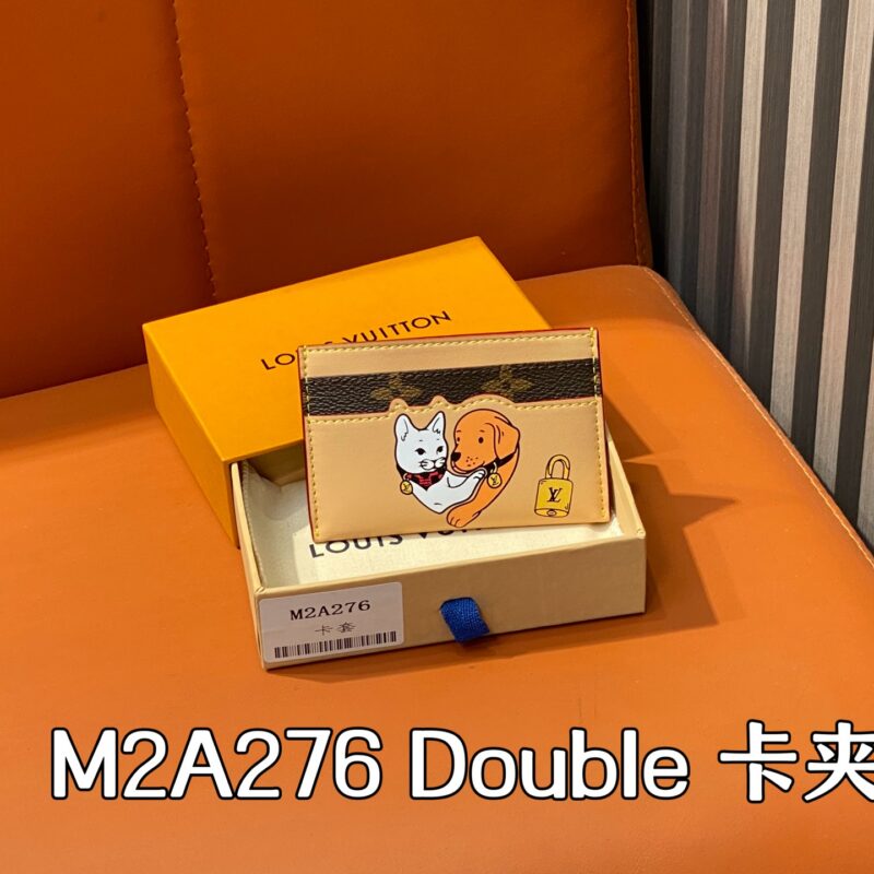 【原单精品】M2A276猫狗 口袋钱夹卡包钱包 Double 卡夹Monogram Pets 萌宠系列