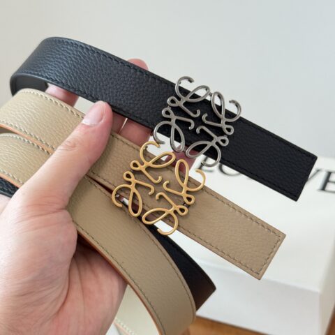 LOEWE 罗意威 Anagram 牛皮革双面腰带