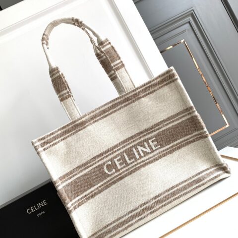 CELINE 23s|夏季新品织物牛皮革tote Cacbs 型号:196762