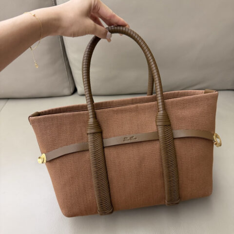 LP小号 Ghiera Shopper Bag 手编骆马棕 型号：FAR1115