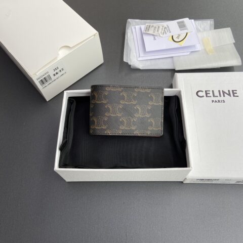 Celine TRIOMPHE标志印花橫款卡包 编号:10M252BZR.04LI