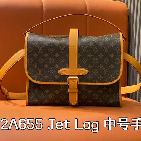【原单精品】M2A655老花 复古单肩邮差包 Jet Lag 中号手袋
