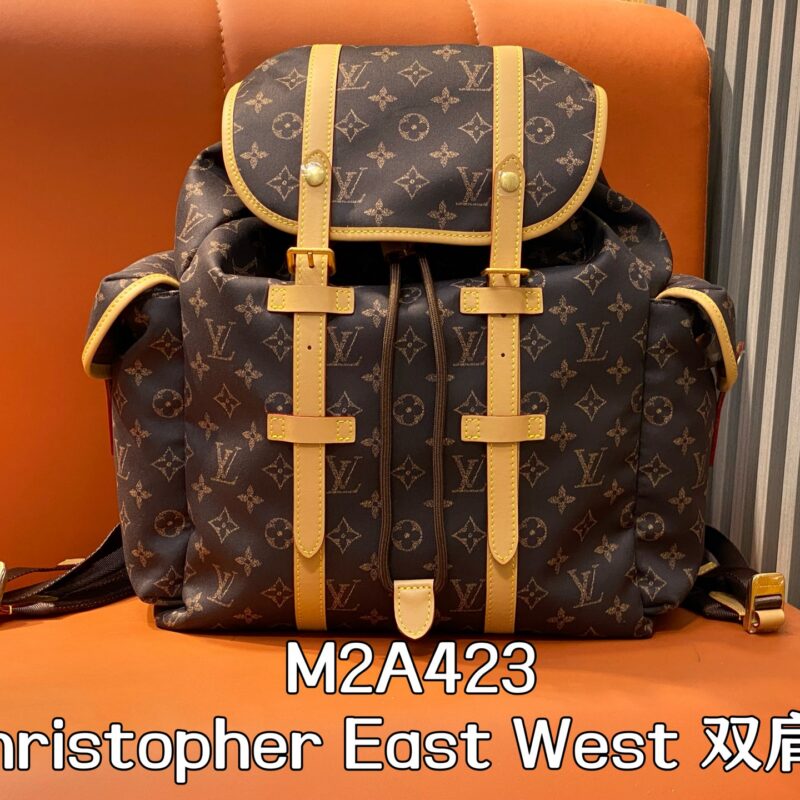 【原单精品】M2A423老花 尼龙布双肩包 Christopher East West 双肩包