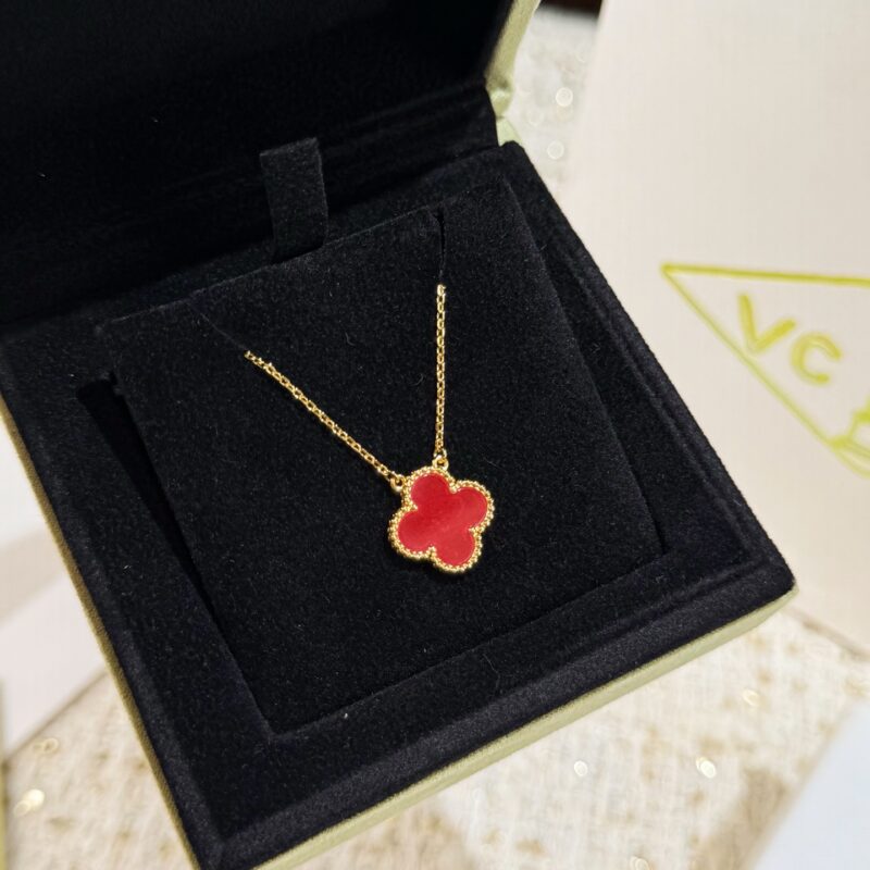 ❗️单花粉珐琅-CNC版本❗️ ☀️Van Cleef &Arpels 梵克雅宝2026年新款粉珐琅四叶草单花项链