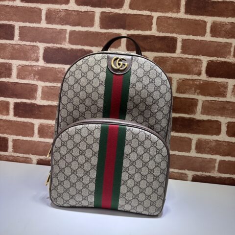 Gucci 啡胶双肩包 款号779901