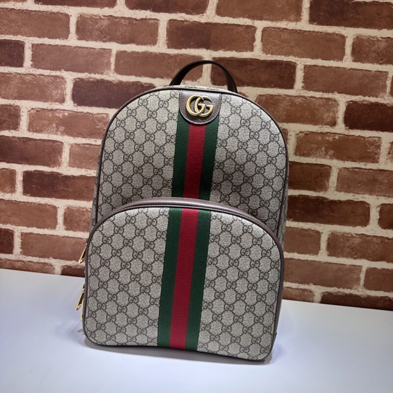 Gucci 啡胶双肩包 款号779901