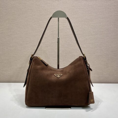 Prada 新品单肩包麂皮 款号1BC301