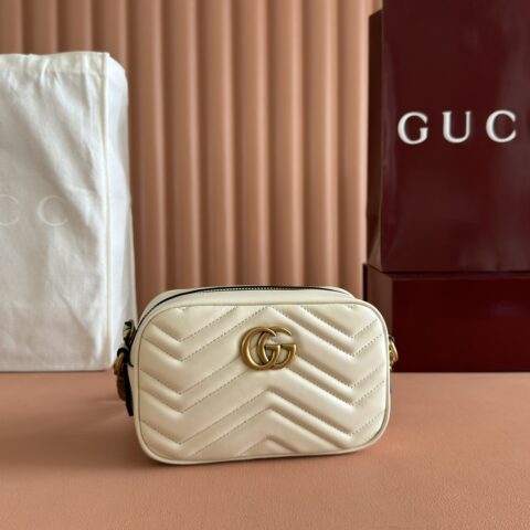 Gucci GG Marmont系列白色 型号：448065