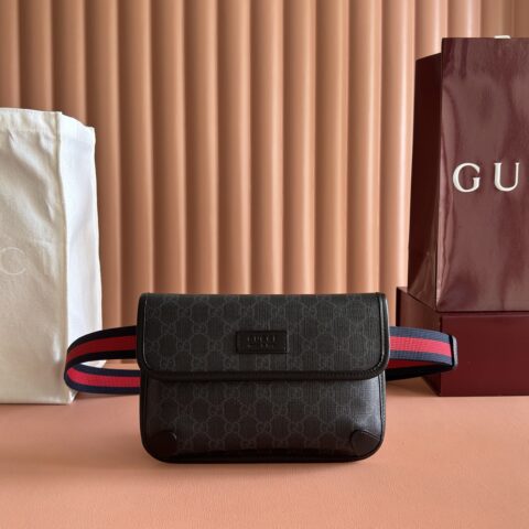 Gucci黑色腰包 款号: 598113