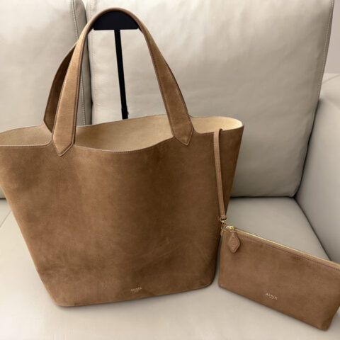 ALAÏA-LE CABAS 托特包 丝绒土棕色 型号：15042