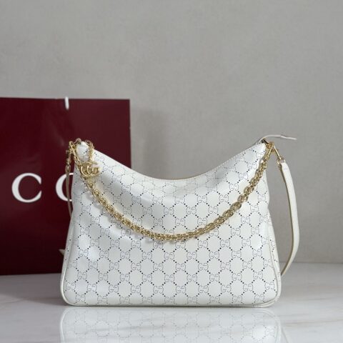 Gucci 款号A006OA 白皮穿孔