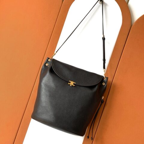 Celine CE SOFT TRIOME 复古黑金 款号：L102S3