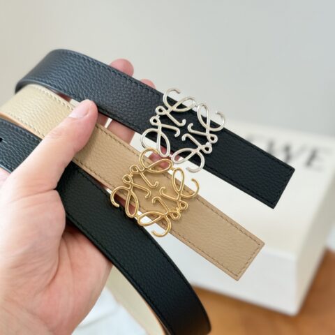 LOEWE 罗意威 Anagram 牛皮革双面腰带