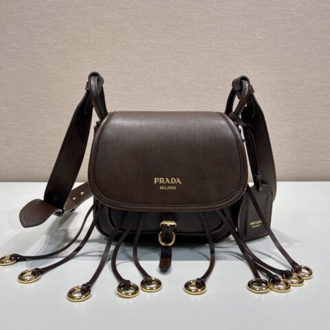 Prada新品Corsaire手袋马鞍包 1BD412