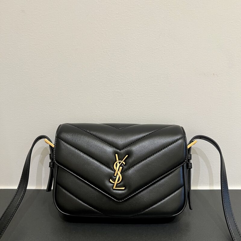 YSL𝟮𝟲早春最款 𝙇𝙊𝙐𝙇𝙊𝙐 𝙏𝙊𝙔黑金羊皮 型号:873156