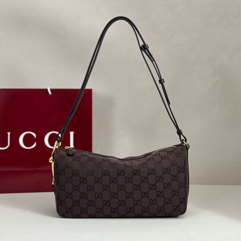 Gucci 款号860787 深棕帆布