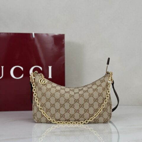Gucci 款号A0034B 浅杏布