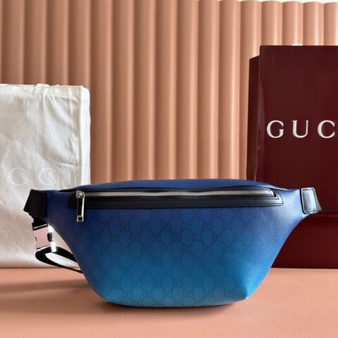 Gucci 蓝色调渐变效果印花 款号：835810